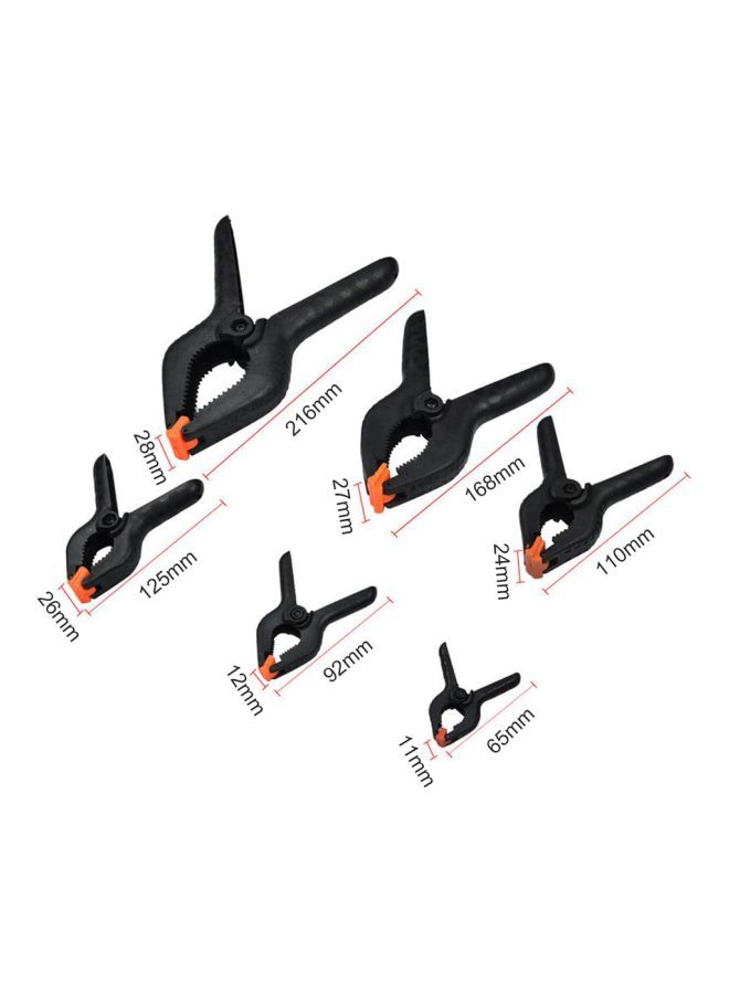 NIBEMINENT Plastic Spring Clip Black/Orange  - Image 5