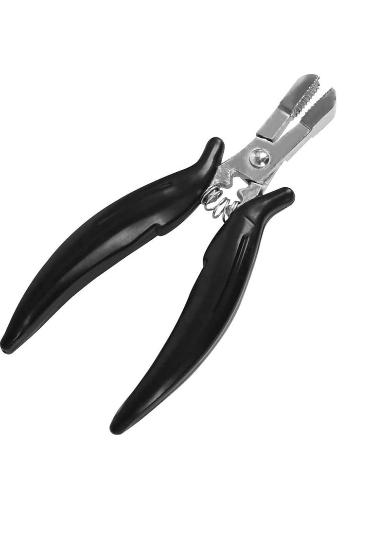 SYOSI - Mini Pliers, for Hair Extensions, Apply and Remove, Flat Shape Plier, For Use With Micro Rings Pre-Bonded Hair Extensions, Hair Extensions Pliers - Image 1