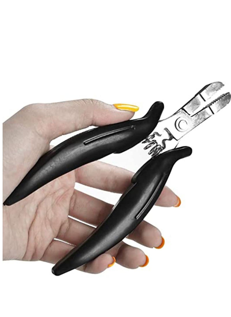 SYOSI - Mini Pliers, for Hair Extensions, Apply and Remove, Flat Shape Plier, For Use With Micro Rings Pre-Bonded Hair Extensions, Hair Extensions Pliers - Image 1