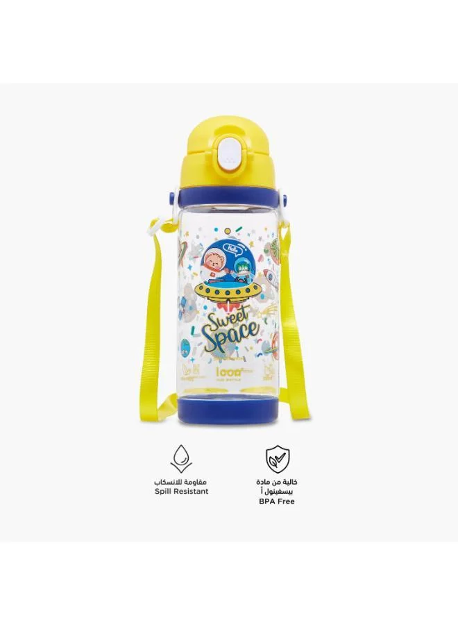 إيكون Space Print Water Bottle for Kids - 580 ml