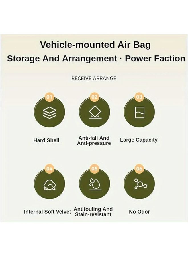 Durable EVA Travel Storage Case For Jump Starter Power Bank Car Air Pump Vacuum Cleaner Black - Image 5