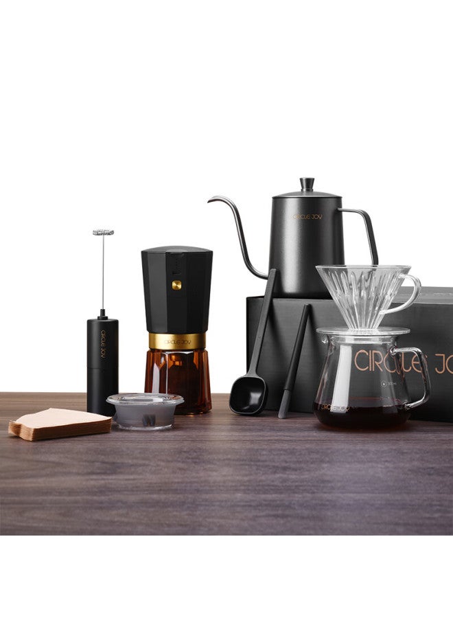 CircleJoy Circle Joy Star Ring Electric Coffee Grinder, Coffee Bean Grinder, Pour-over Coffee Maker, Filter Cup, Pour-over Kettle Set - Image 3