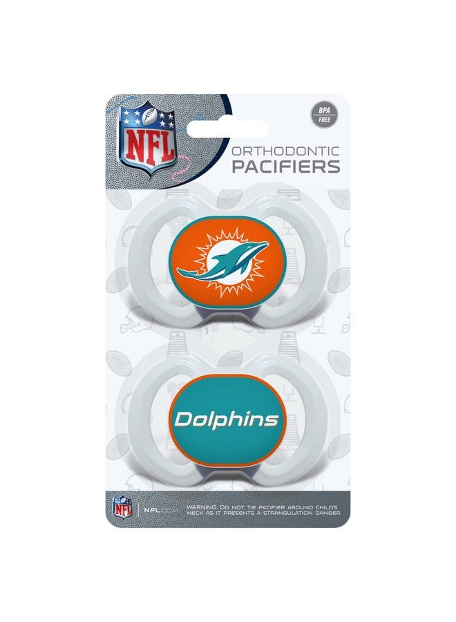 Baby Fanatic Babyfanatic Pacifier 2Pack Nfl Miami Dolphins Officially Licensed League Gear  - Image 3