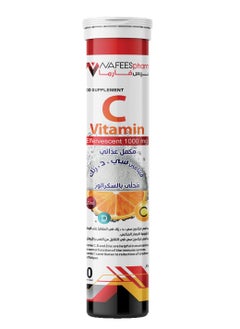 NAFEES NAFEESpharma Effervescent Dietary Supplement Vitamin C + D + Zinc - 20 Tablets 