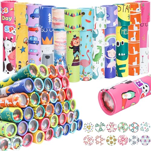 WUWEOT 30 Pack Classic Kaleidoscope Party Favors Kids Birthday Return Gifts Party Favor Fun Kaleidoscope Toy for Boys and Girls Birthday Classroom School Goodie Bag Fillers Random Patterns - Image 1