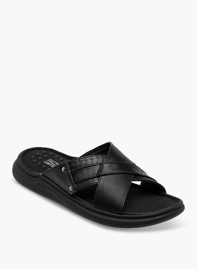 Le Confort Men Cross Strap Sandals - Image 1