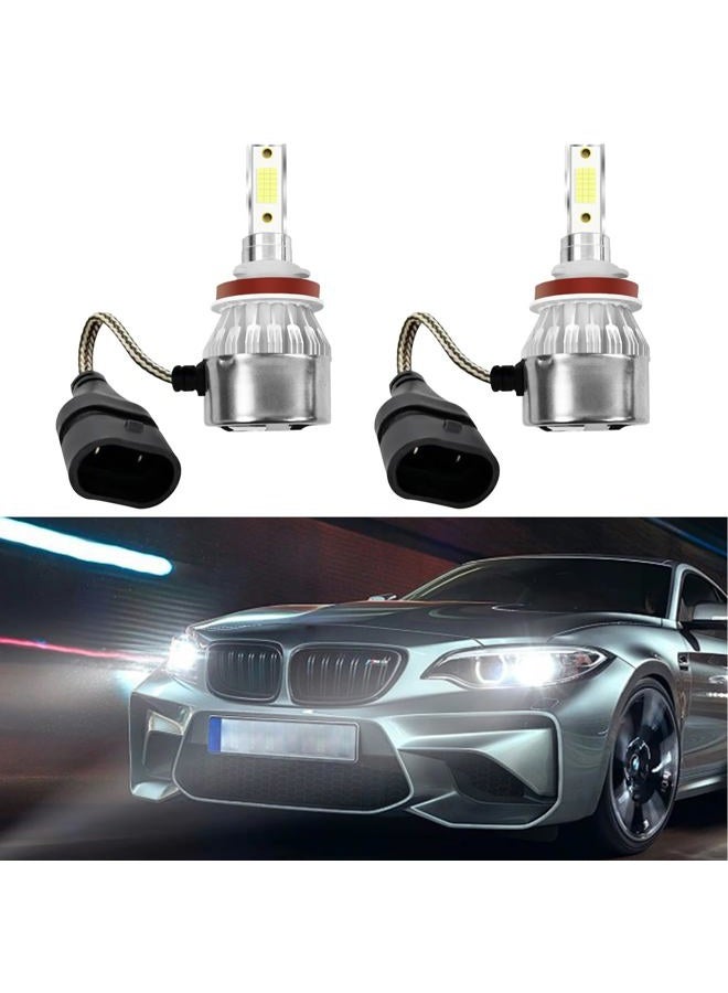 vvag 2Pcs 9005/HB3 LED Bulbs for Automotive, 3800LM 6000K Bright Car LED Light Bulbs,Universal LED High Beam and Low Beam Car Accessories for Most Cars Trucks SUV - Image 1