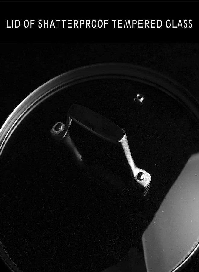 MsMk 9 1/2 Inch Small Egg Pan with Lid, Titanium and Ceramic Nonstick Omelette Pan,Scratch-resistant, Induction Egg Skillet, Oven Safe to 700°F Pan for Cooking, Dishwasher Safe - Image 3