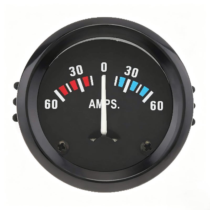 ePathChina 2 52MM 12V 60060 AMP Universal Ammeter Gauge Meter for CarBoatTruckATV Replacement AMP Meter Gauge - Image 3