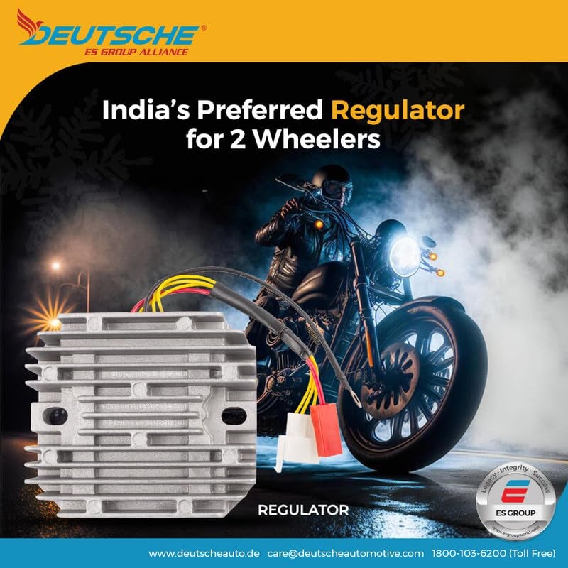 Deutsche Motorbike Regulator Fit for Yamaha R-15 Version 1 Fi (2008 to 2011 Model) 5 Pin Black Coupler - Image 4