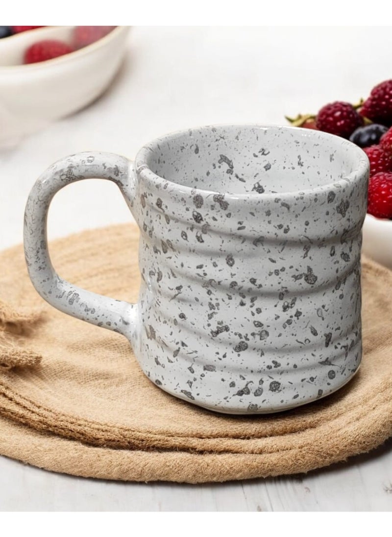 color zone pottery - 300ml ceramic and earthenware mug, each piece is unique, microwave safe - Image 1
