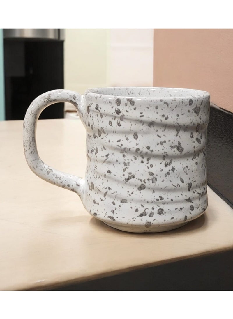 color zone pottery - 300ml ceramic and earthenware mug, each piece is unique, microwave safe - Image 1