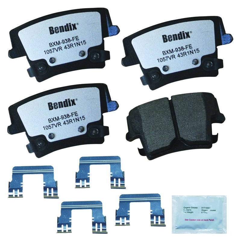 Bendix Fleet Metlok MKD1057VRFM Semi-Metallic Rear Brake Pads for Chrysler 300 2022-2005, Dodge Challenger 2022-2009, Charger 2022-2006, Magnum 2008-2005 - Image 3