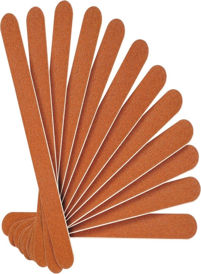 KIRA Nail File Large Emery Boards for Nails, 180 Grit Nail Files for Natural Nails, Thin Emory Nail File Pack Manicure Tool for Home Use 12Pcs - Image 1
