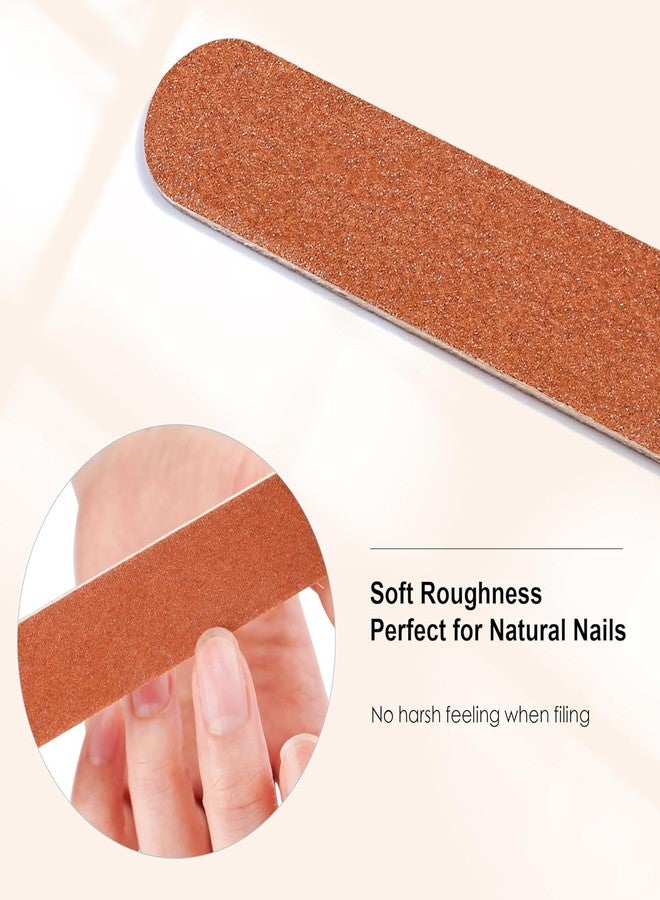 KIRA Nail File Large Emery Boards for Nails, 180 Grit Nail Files for Natural Nails, Thin Emory Nail File Pack Manicure Tool for Home Use 12Pcs - Image 2