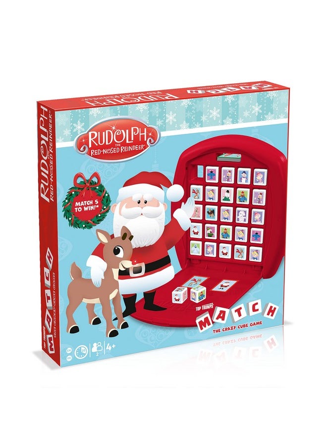 Top Trumps - Match Game Rudolph - Family Board Games For Kids And Adults - Matching Game And Memory Game - Fun Two Player Kids Games - Memories And Learning, Board Games For Kids 4 And Up - Image 1