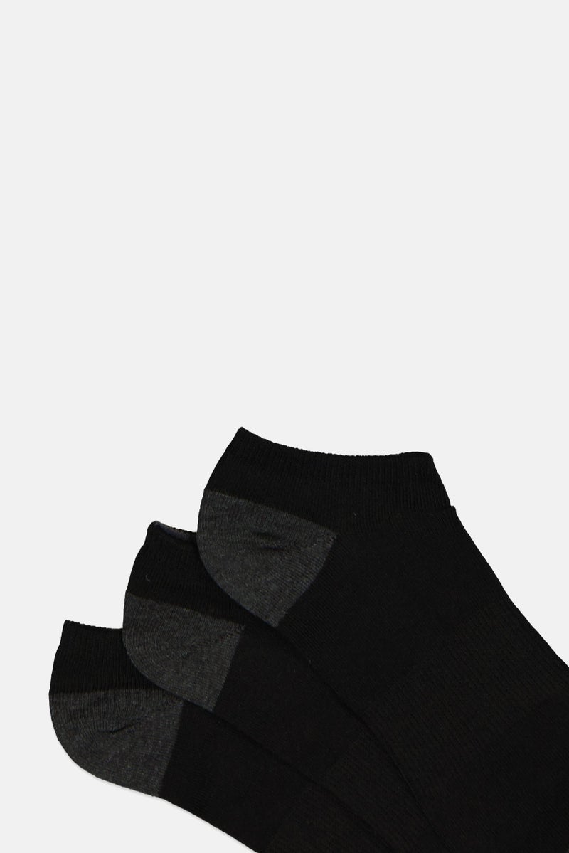 SKECHERS Men 6 Pairs Brand Logo Ankle Sock, Black - Image 3