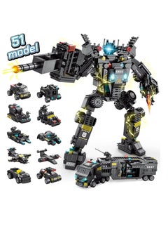 Bukela Robot Building Kit for Kids, 51-in-1 Robot Building Kit for Kids STEM Building Toys Erector Set for Boys 8-12 Engineering STEM Projects Construction Building Blocks Toys Gifts for Kids  - Image 1