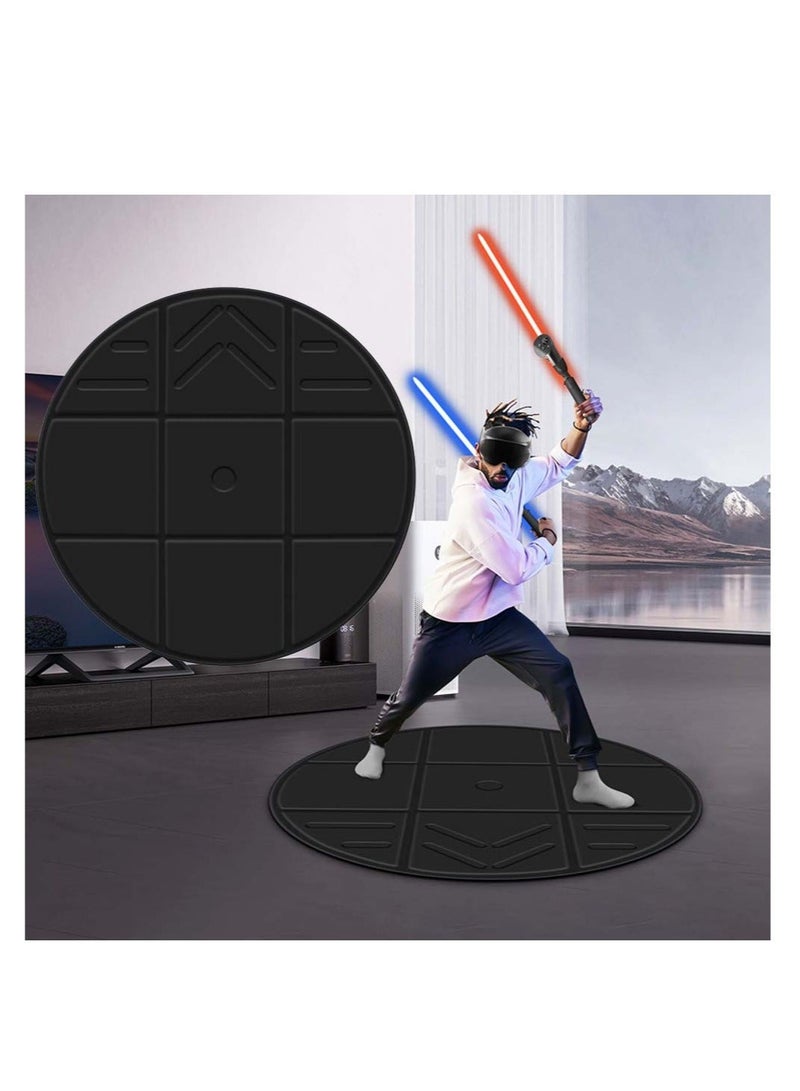 Captaintech Foldable VR Round Mat, Anti-slip and Comfortable Floor Mat, Helps Determine Direction and Position and Prevents Players from Hitting and Breaking Objects in Surroundings, Game Accessories - Image 1