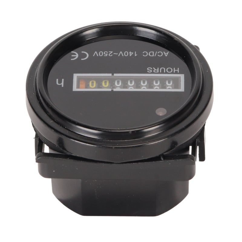 Round Hour Meter Professional High Accuracy 140‑250V AC DC Mechanical Hour Meter for Vehicle Cars Boats Motorbikes - Image 5