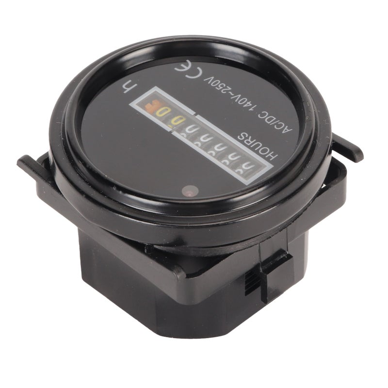 Round Hour Meter Professional High Accuracy 140‑250V AC DC Mechanical Hour Meter for Vehicle Cars Boats Motorbikes - Image 4