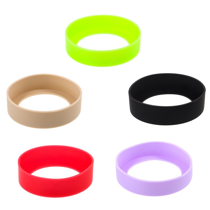 5pcs Silicone Bottle Bottom Cover Anti-skid Bottle Bottom Cover Silicone Tumbler Boot - Image 5