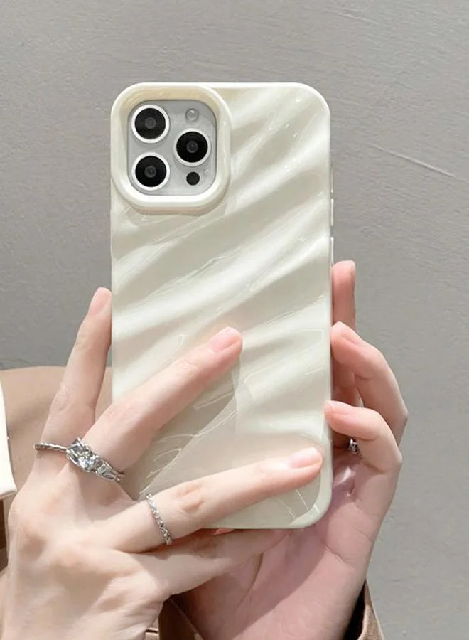 Take Two Take Two White iPhone Case with Textured Design
