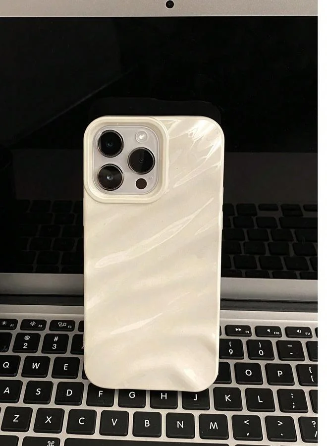 Take Two Take Two White iPhone Case with Textured Design