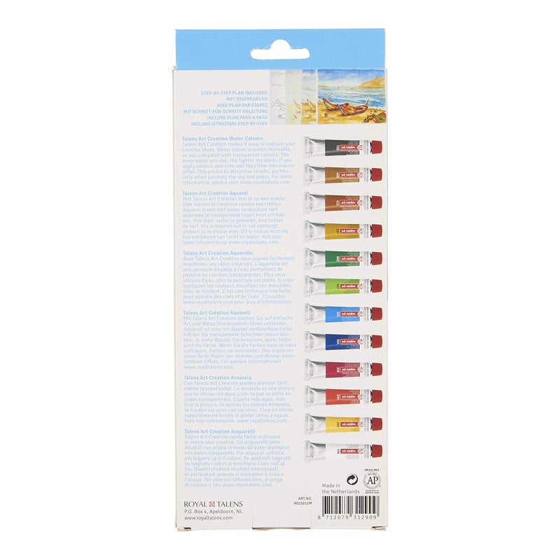 Talens ROYAL TALENS Art Creation Artists' Colours, 12x12ml, Water Colours - Image 3