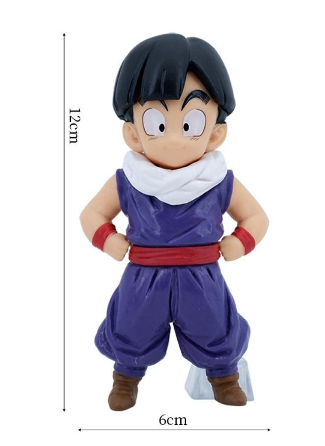 Dragon Ball - Set of 2 Anime Dragon Ball Gohan Action Figure, Son Gohan Figure Toy, Gohan Realistic Statue Figure, Office Desktop Decoration Ornaments, Super Collectible Model Statue Anime Figure Toy - Image 1