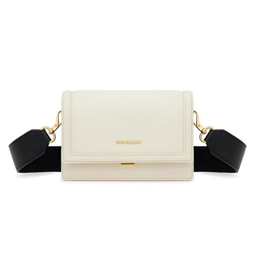 Miraggio Monique Crossbody Bag For Women With Adjustable And Detachable Sling Strap (Ivory) - Image 1