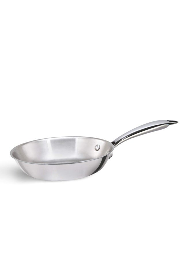 Alda Vitale Triply Stainless Steel Fry Pan 16 Cm, Silver (Induction Friendly) - Image 1
