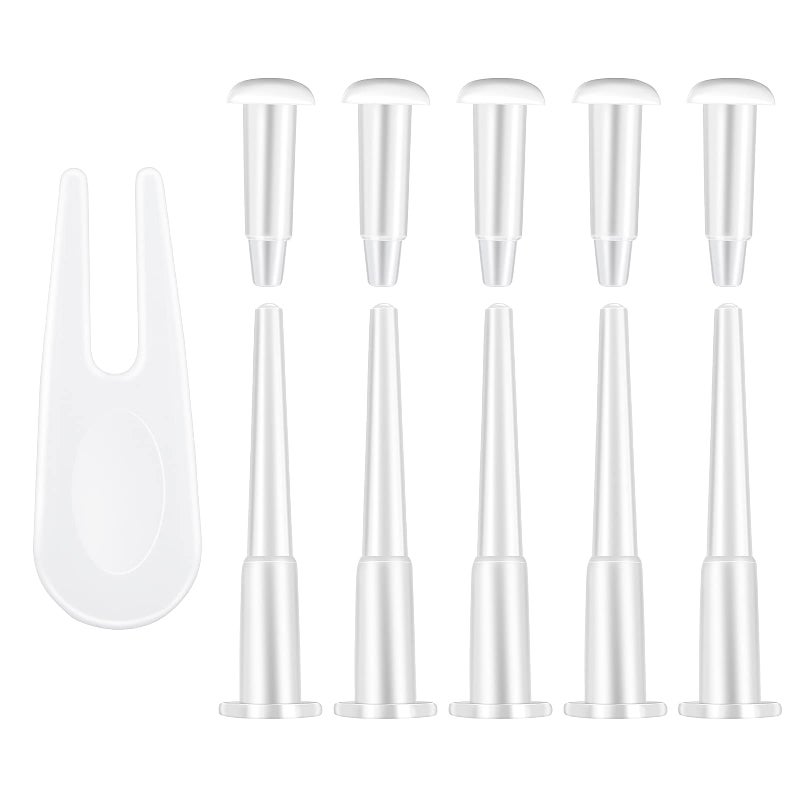 Aster Yoga Ball Plug Fitness Exercise Ball Air Stopper Plug Pin Adapter Kit  Exercise Ball Plug Replacement Kit 11 Pieces (Small/Large) - Image 1