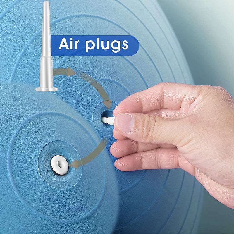 Aster Yoga Ball Plug Fitness Exercise Ball Air Stopper Plug Pin Adapter Kit  Exercise Ball Plug Replacement Kit 11 Pieces (Small/Large) - Image 3