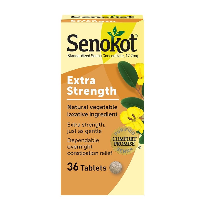 Colace 2in1 Stool Softener Plus Stimulant Laxative for Gentle Effective  Senokot Extra Strength Natural Vegetable Laxative for Gentle Overnight Relief Occasional - Image 5