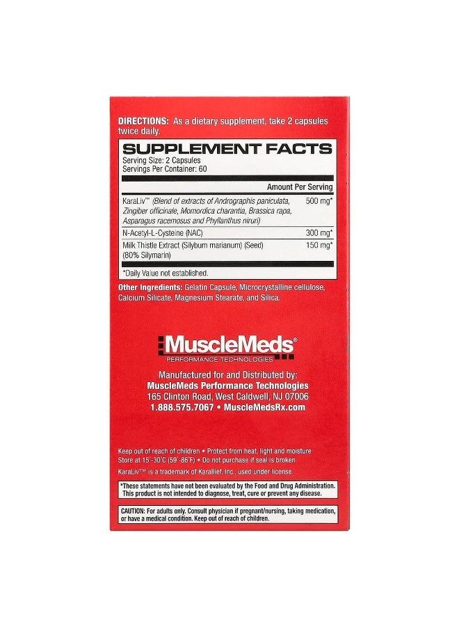 MUSCLEMEDS MuscleMeds, Liver Detox & Defend™, 120 Capsules  - Image 2