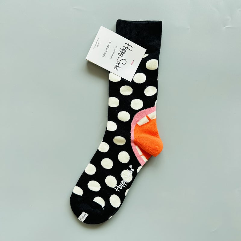 New Happy Socks Swedish Ins Socks Fashion Cartoon Happy Women'S Socks Mid-Tube Couple Long Beautiful Legs Trendy Socks - Image 4