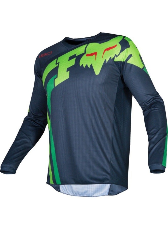 Fox Downhill Suit Quick-drying Breathable T-shirt Outdoor Off-road Motorcycle Cycling Long-sleeved T-shirt Men's Top Mountain Racing Suit