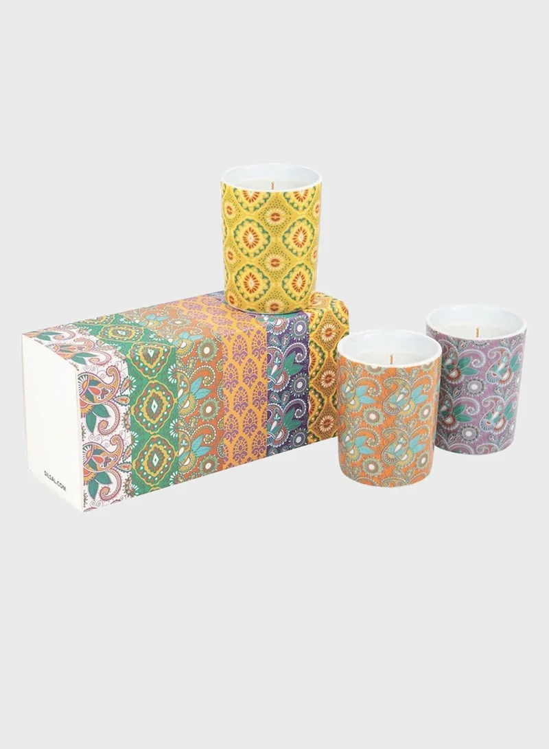 Silsal Mix & Match India Candle Trio Delhi, Goa, Agra
