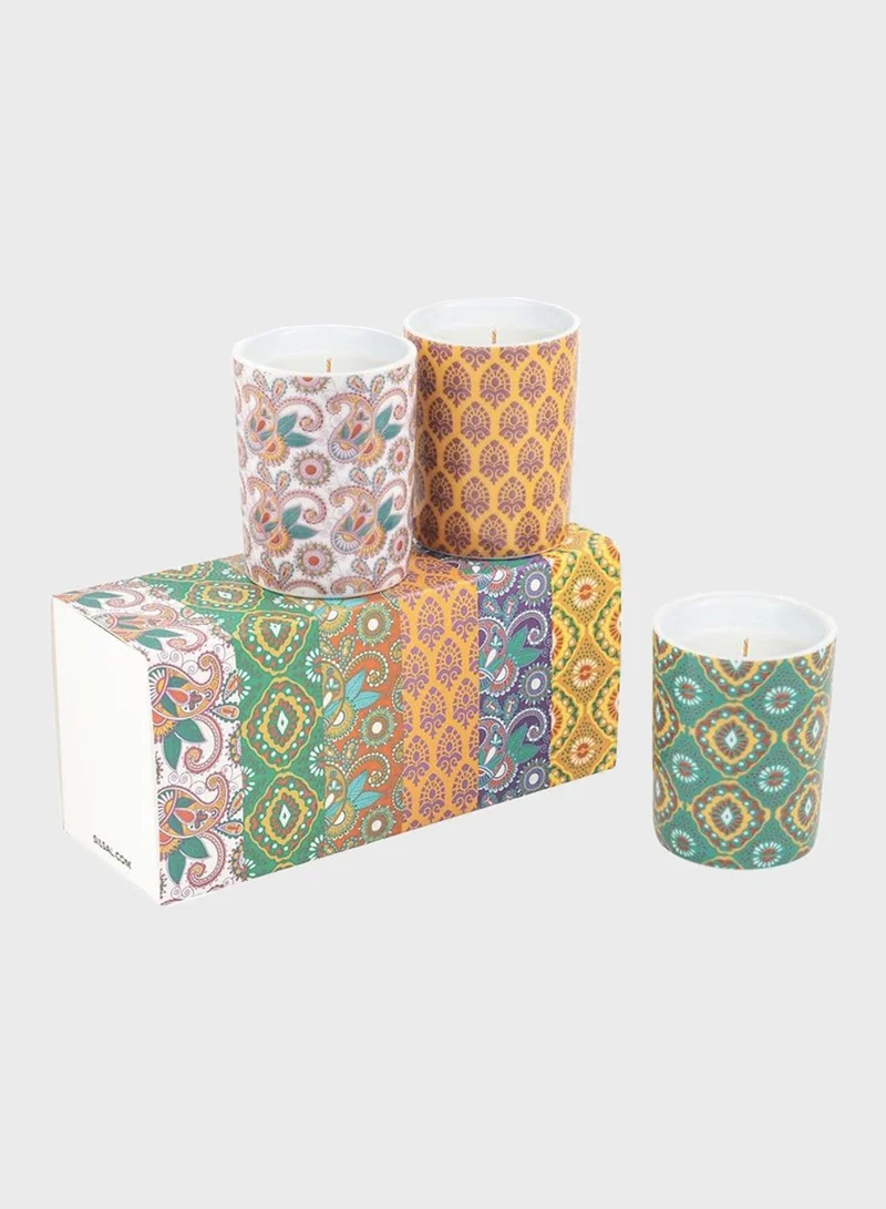Silsal Mix & Match India Candle Trio Delhi, Goa, Agra