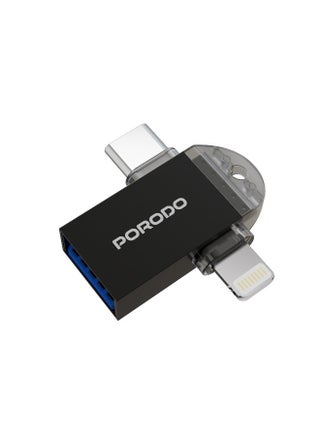 Black - 3 in 1 OTG Adapter