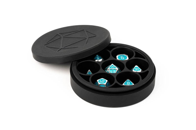 Metallic Dice Games FanRoll Silicone Round Dice Case Black Role Playing Game Dice Accessories for Dungeons and Dragons - Image 2