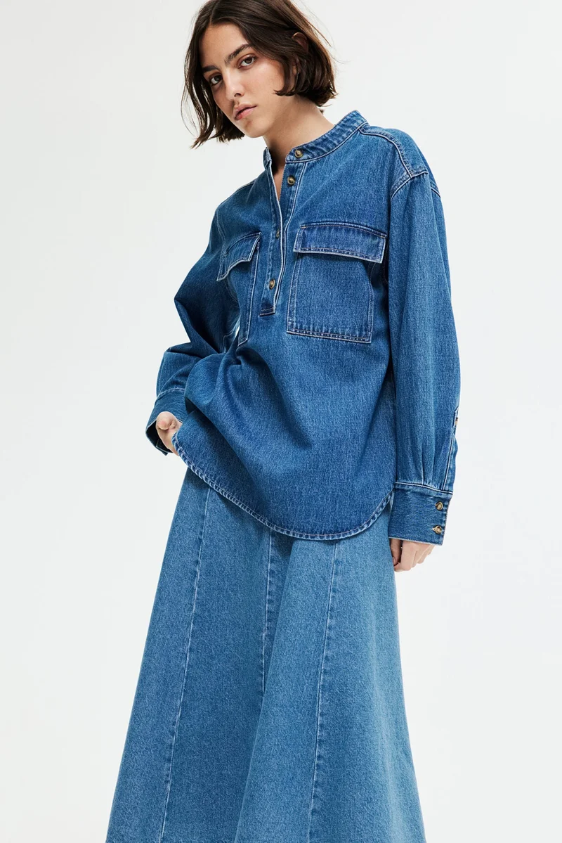 H&M Loose-fit denim shirt