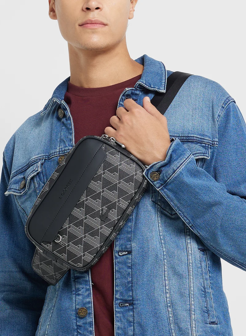 LACOSTE Logo Zip Over Waist Bag