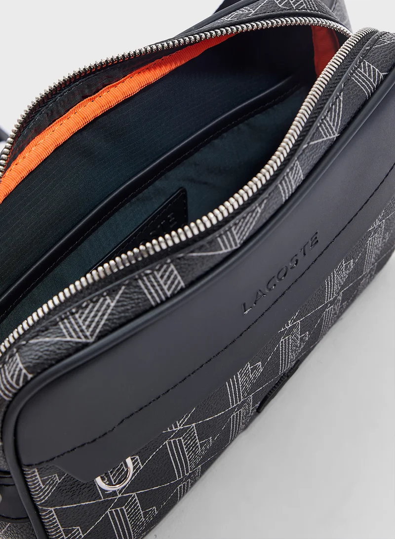 LACOSTE Logo Zip Over Waist Bag