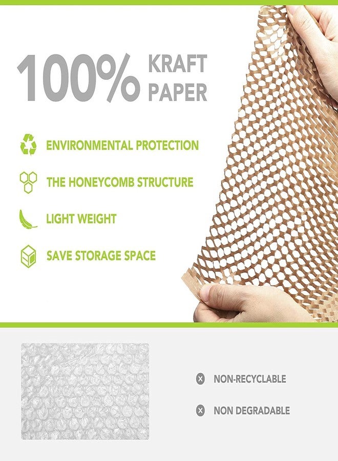 Devshree Eco-Friendly imported high Strechable 100 GSM Expandable Paper bubble Wrap Packaging roll (16" × 20 mtr) (10m × 2) Expanded up to 26 mtr - Image 3