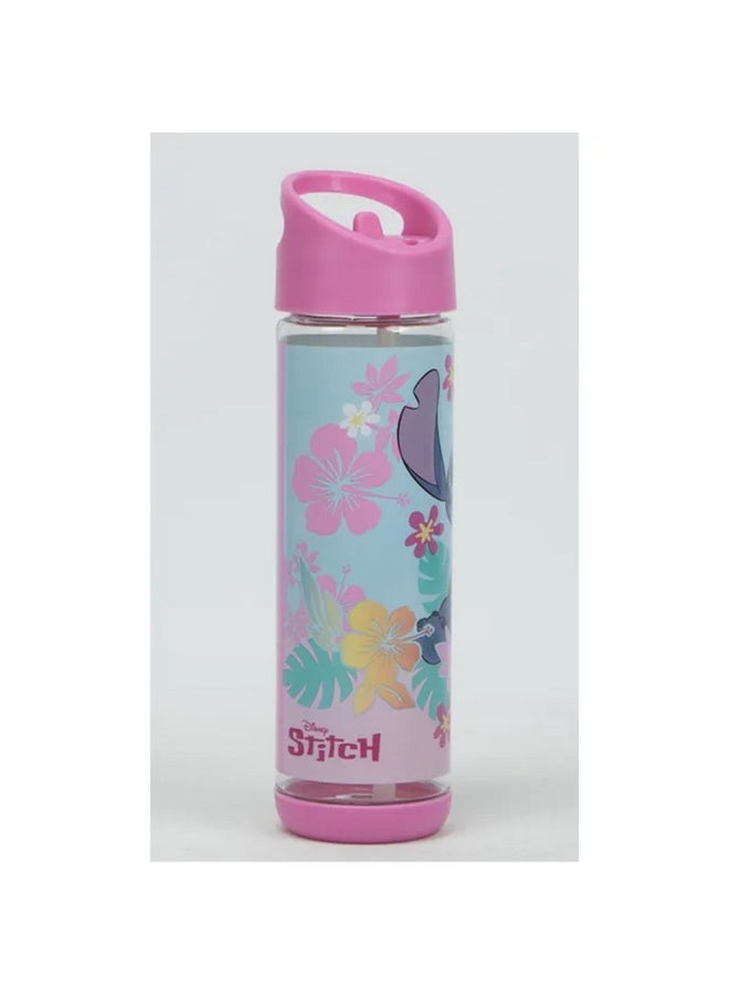 SunCe Disney Stitch Plastic Water Bottle with Straw Multicolour 500 ml SUNS-4300SCH  - Image 4