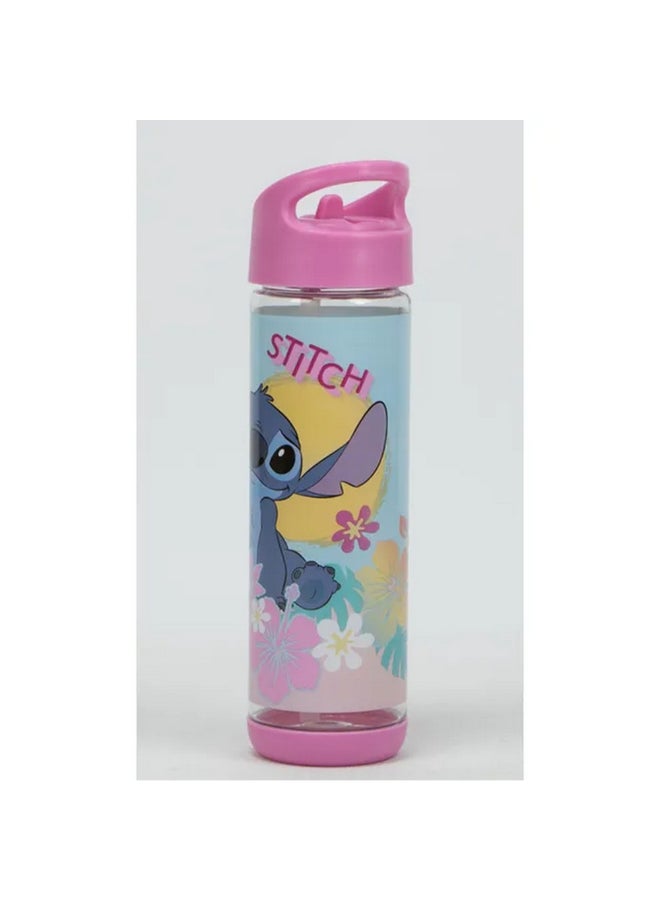SunCe Disney Stitch Plastic Water Bottle with Straw Multicolour 500 ml SUNS-4300SCH  - Image 2