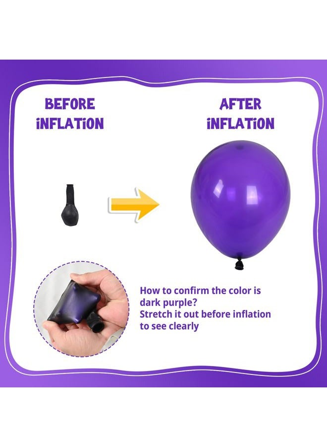 Froova Blue Purple Balloon Garland Arch Kit, 104 PCS Metallic Purple Blue Black and Green Balloons with Star Balloons for Kids Boys Video Game Night Birthday Party Decorations - Image 3