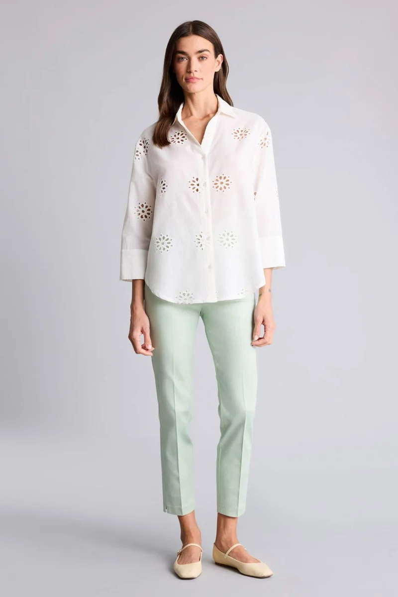 ديفاكتو Oversize Shirt Collar brode Long Sleeve Shirt